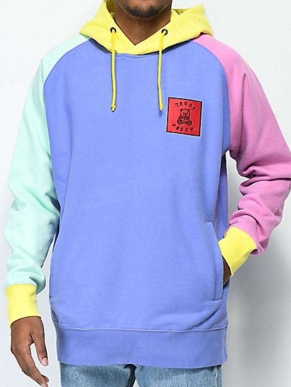 🎠HOLD🎠 Teddy Fresh Pastel Colorblock Hoodie
